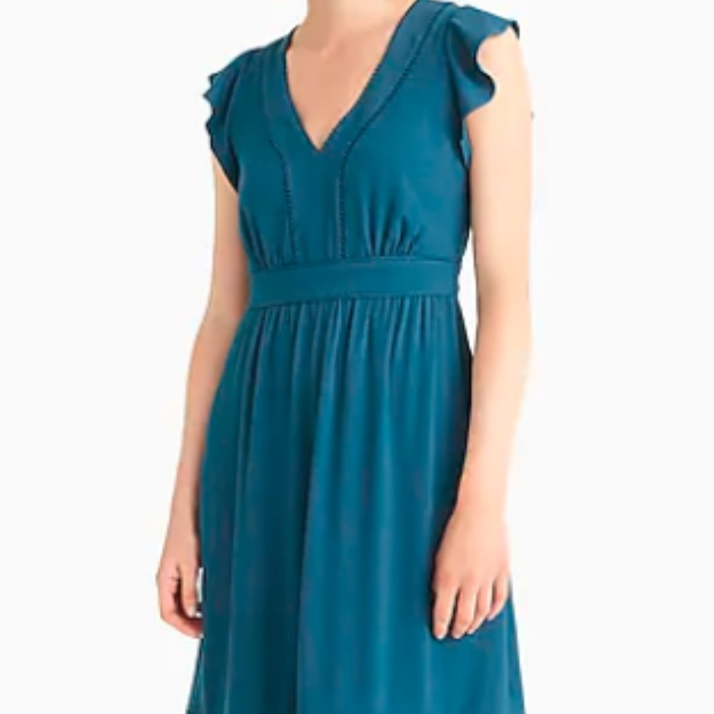 Point Sur V-Neck Ruffle J.Crew Dress